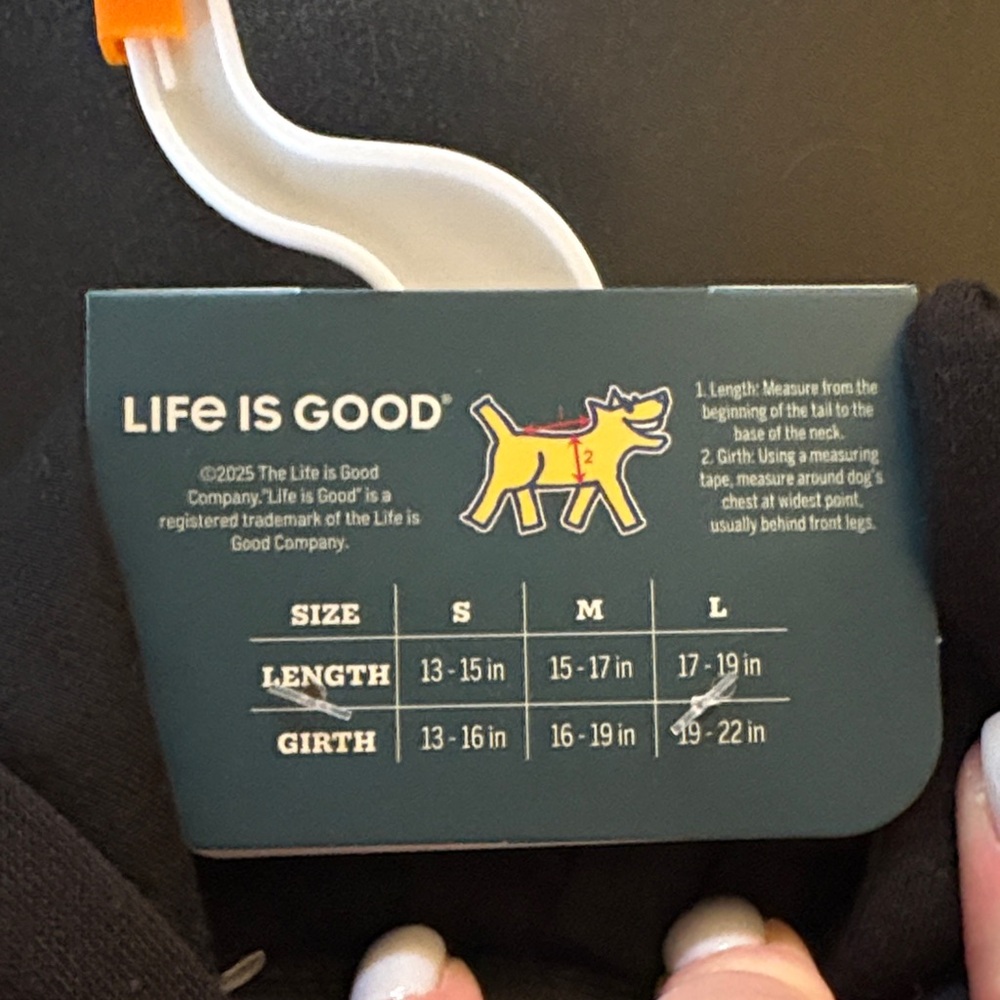 Life Is Good Black Dachshund Holiday Hoodie - Picture 3 of 4